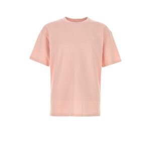 Saint Laurent Men Pink Piquet T-Shirt